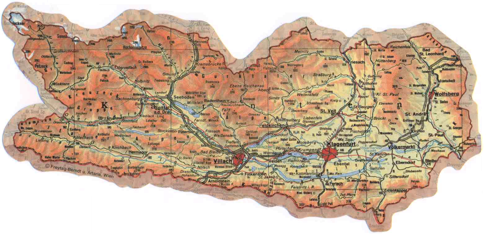 Kärnten Karte